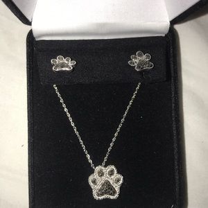 Kay jewelers paw earrings and necklace